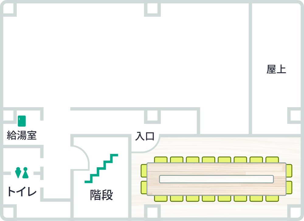 4F 多目的ルーム レイアウト図